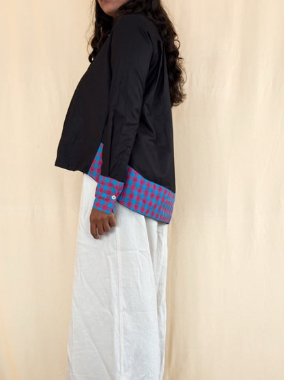 Madras Check Contrast Shirt